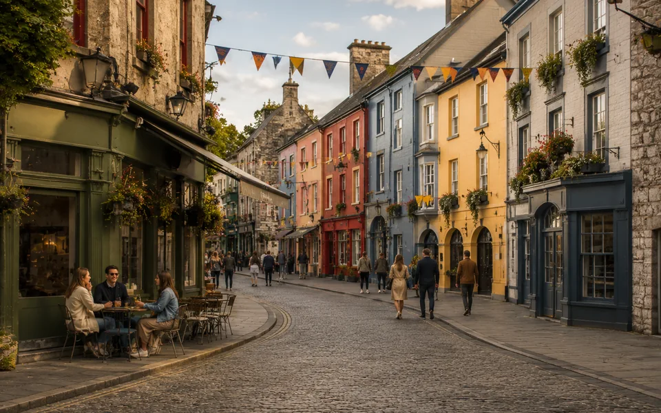 Illustrative city scene used for the Cork guide