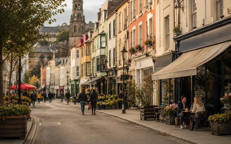 Illustrative city scene used for the Galway guide
